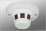 Side View Smoke Detector - B/W - Hardwired